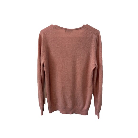 Charter Club 100% cashmere Luxury Soft Pink V-Neck Sweater Sz XL - Picture 9 of 12
